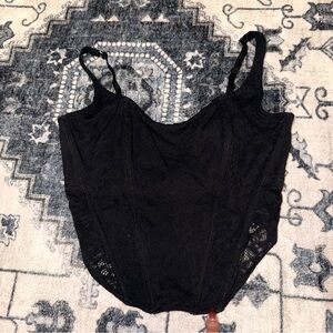 Hollister Black Lace Tank Top